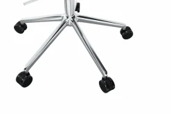 Kendo Swivel kontorsstol med 5 hjul Icicle-polished aluminium
