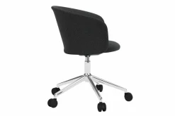 Kendo Swivel kontorsstol med 5 hjul Graphite-polished aluminium