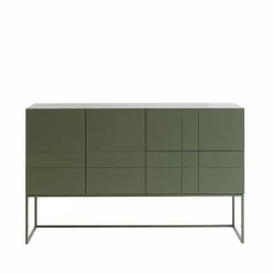 Kilt Light 137 sideboard green khaki 3 dörrar