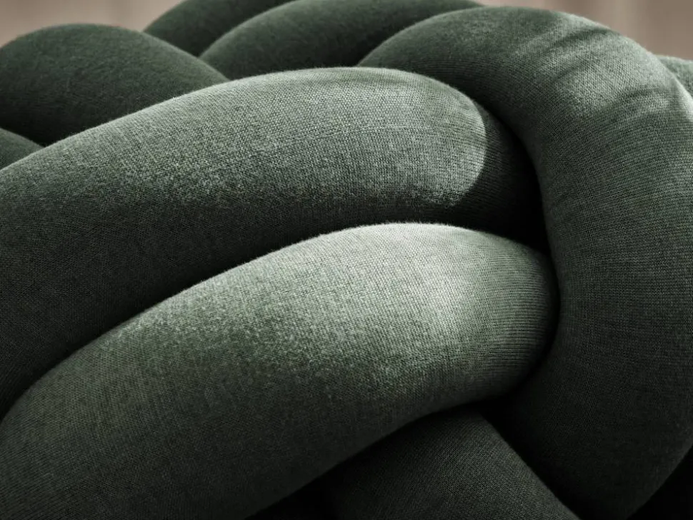 Knot kudde XL Forest Green
