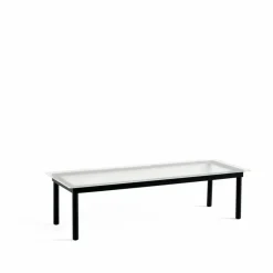 Kofi soffbord Black oak-ribbed glass 50 cm