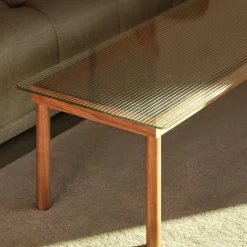 Kofi soffbord Oak-clear glass 50 cm