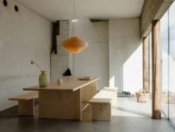 012 Kolmio Dining Table bord Matt oljevaxad furu 227x95x72 cm