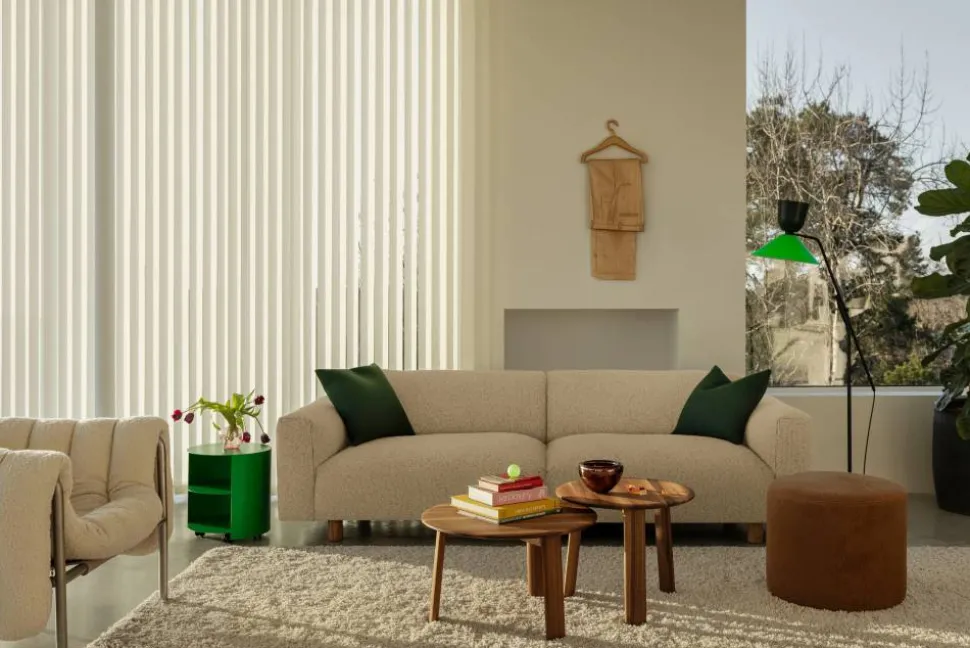 Koti 2-sits soffa 200 cm Eggshell