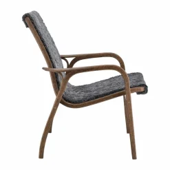 Laminett fåtölj ek/fårskinn Special Edition Rubio Monocoat Chocolate-Charcoal
