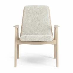 Laminett fåtölj vitpigmenterad ek/fårskinn Offwhite (vit)