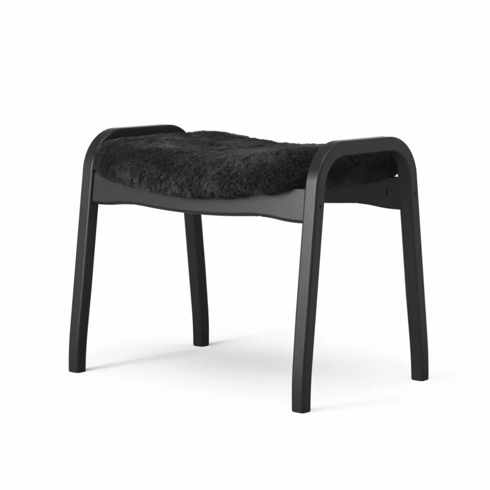 Lamino fåtölj och fotpall Black Edition Svart