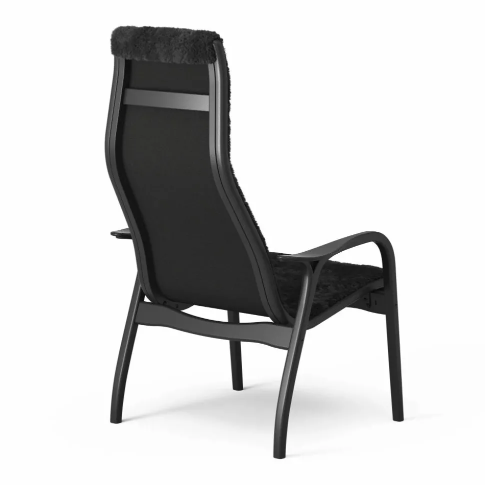 Lamino fåtölj och fotpall Black Edition Svart