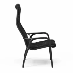 Lamino fåtölj och fotpall Black Edition Svart