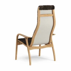 Lamino fåtölj oljad ek/fårskinn Espresso (brun)