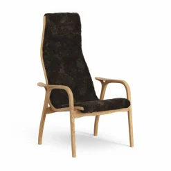 Lamino fåtölj oljad ek/fårskinn Espresso (brun)