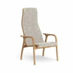 Lamino fåtölj oljad ek/fårskinn Moonlight (beige)