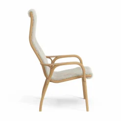 Lamino fåtölj oljad ek/fårskinn Moonlight (beige)