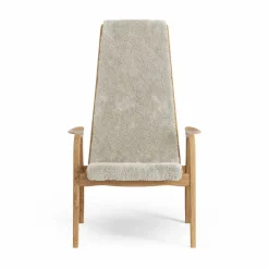 Lamino fåtölj oljad ek/fårskinn Moonlight (beige)