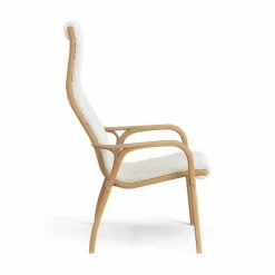 Lamino fåtölj oljad ek/fårskinn Offwhite (vit)