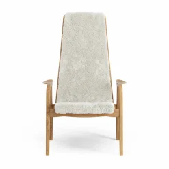 Lamino fåtölj oljad ek/fårskinn Offwhite (vit)