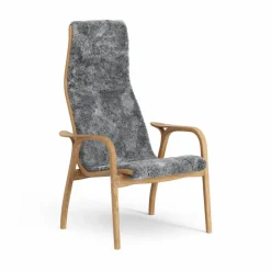 Lamino fåtölj oljad ek/fårskinn Scandinavian Grey (grå)