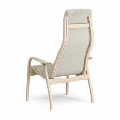 Lamino fåtölj vitpigmenterad ek/fårskinn Moonlight (beige)