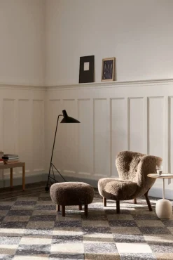 Lato bord LN8 Lacquered oak-Crema diva marble