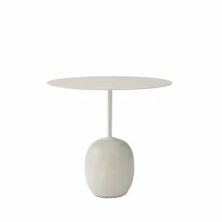 Lato LN9 sidobord vit crema diva marmor