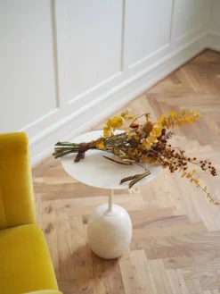 Lato bord LN8 Ivory white-Crema diva marble