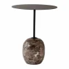Lato bord LN8 Warm black-Emparador marble