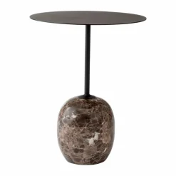 Lato bord LN8 Warm black-Emparador marble