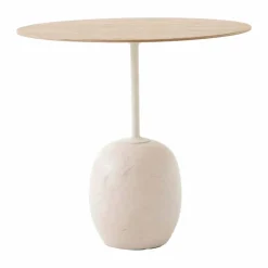 Lato LN9 sidobord Oak-Crema diva marble