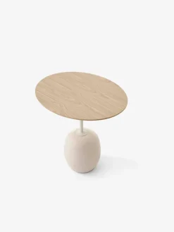 Lato LN9 sidobord Oak-Crema diva marble