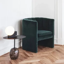 Lato LN9 sidobord svart emparador marmor