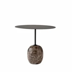 Lato LN9 sidobord svart emparador marmor