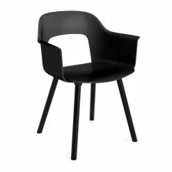 Layout Armchair 221 karmstol Black-svartlackerad ek