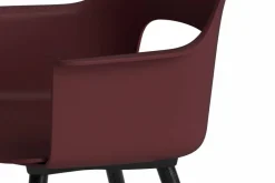 Layout Armchair 221 karmstol Bordeaux-svartlackerad ek