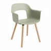 Layout Armchair 221 karmstol Pastel green-lackerad ek