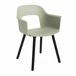 Layout Armchair 221 karmstol Pastel green-svartlackerad ek