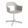 Layout Armchair 231 kontorsstol Sky grey-polerad aluminium 4 star swivel base