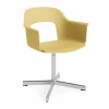 Layout Armchair 231 kontorsstol Biscotti-polerad aluminium 4 star swivel base