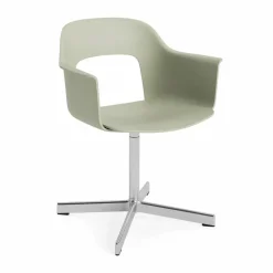 Layout Armchair 231 kontorsstol Pastel green-polerad aluminium 4 star swivel base