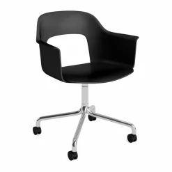 Layout Armchair 261 stol Black-polerad aluminium