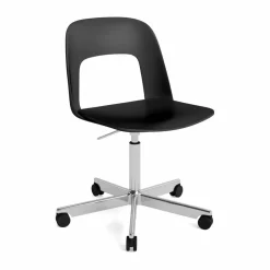 Layout Chair 141 stol Black-polerad aluminium