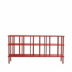 Level hylla/rumsavdelare låg Rödlack col.67 86x170 cm