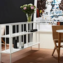 Level hylla/rumsavdelare låg Rödlack col.67 86x170 cm