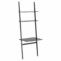 Libri skrivbord Ask svartlaserad