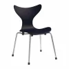 Liljan barnstol Midnight blue målad ask-krom