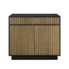Line Hög skänk walnut/black 2dörrar+2lådor+1hylla sockel