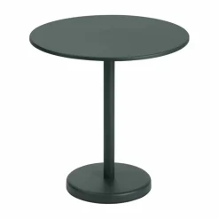 Linear Steel bord Ø70 cm Dark green