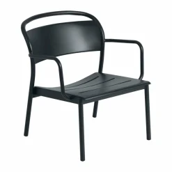 Linear Steel loungefåtölj Anthracite black