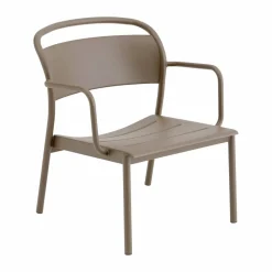 Linear Steel loungefåtölj Taupe
