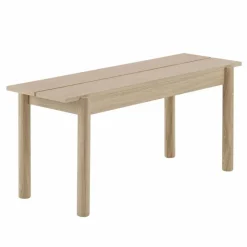 Linear träbänk ek 110 cm