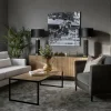 Line skänk walnut/white 2dörrar+1hylla sockel